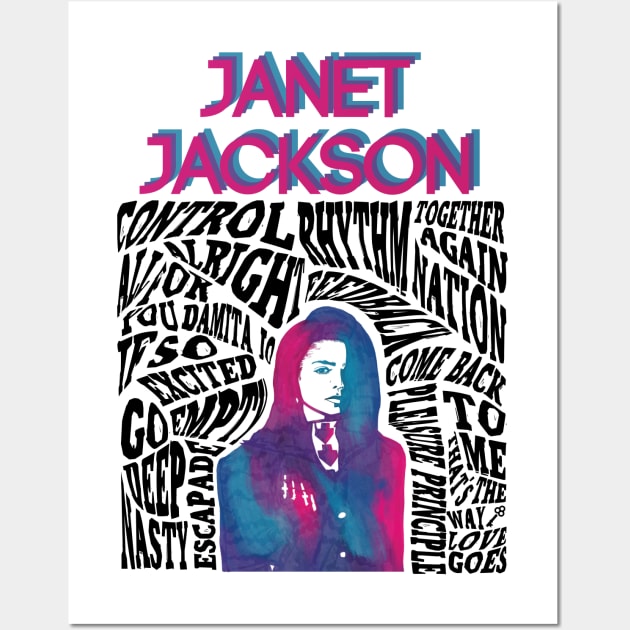 Janet Jackson Wall Art by cdisneyfanatic